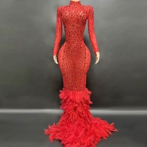 Red Rhinestone birthday dress